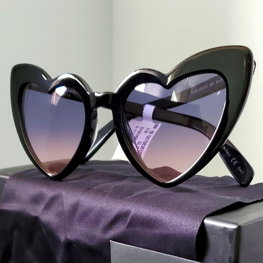 Saint Laurent Loulou Heart Sunglasses